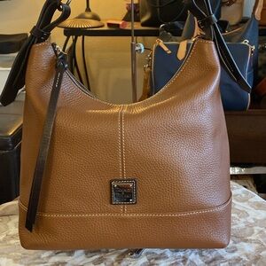 Dooney & Bourke Brown Leather Gracie Shoulder Bag Like New